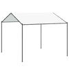 vidaXL Pavillon 4 x 4 x 2,6 m Wei&szlig; Stahl und Polyester 180 gsm