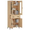 vidaXL Highboard Sonoma-Eiche 69,5x34x180 cm Holzwerkstoff