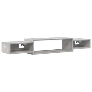 vidaXL Wandmontierter TV-Schrank Wandhalterung Betongrau