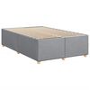 vidaXL Boxspringbett mit Matratze Hellgrau 120x200 cm Stoff