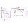 vidaXL Garten Essgruppe 7 pcs Braun Massivholz Akazie
