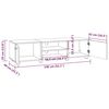 vidaXL TV-Schrank Braun Eichen-Optik 140x40x35 cm Holzwerkstoff