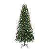 vidaXL K&uuml;nstlicher Weihnachtsbaum mit 300 LEDs Gr&uuml;n 240 cm PE und PVC