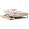 vidaXL Massivholzbett ohne Matratze 160x200 cm Kiefernholz