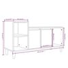 vidaXL TV-Schrank Wei&szlig; 100x35x55 cm Holzwerkstoff