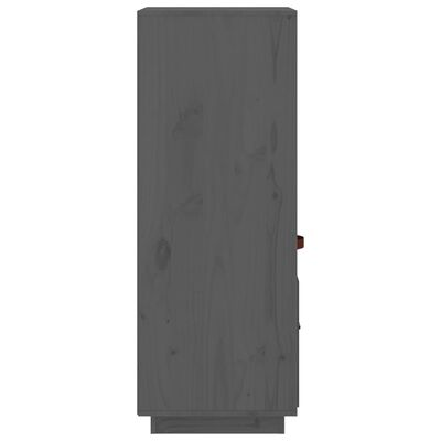 vidaXL Highboard Grau 34x40x108,5 cm Massivholz Kiefer