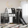 vidaXL Kinderloftbett Schwarz 100 x 190 cm Metall
