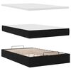 vidaXL Ottoman-Bett mit Matratze Schwarz 120x200 cm Samt
