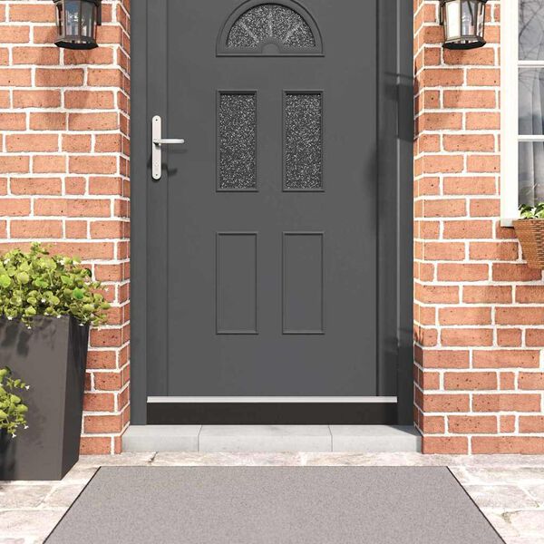 vidaXL Selbstklebende T&uuml;rb&uuml;rstendichtungen 6 pcs Silber 100 cm