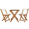 vidaXL | Gartenm&ouml;bel Sets | mit Kissen Faltbar 2 pcs Warmer Holzton
