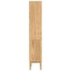 vidaXL Bad hoher Schrank mit Regal FLORO Wachsbraun 35 x 30 x 160 cm