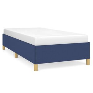 vidaXL Bettgestell ohne Matratze Blau 90x200 cm Stoff