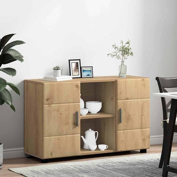 vidaXL Sideboard Artisan-Eiche 88,5 x 30,5 x 55,5 cm Holzwerkstoff