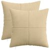 vidaXL Kissenbezug 2 stk. ALMELO Grau-Gr&uuml;n 30 x 30 cm Cord