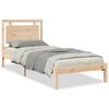 vidaXL Massivholzbett Extra Lang ohne Matratze 100x210 cm