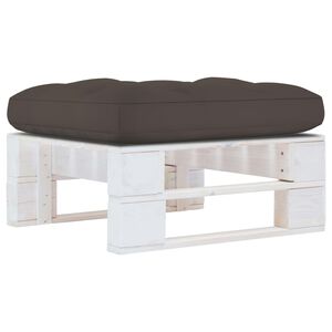 vidaXL Outdoor-Ottomane Paletten Impr&auml;gniertes Kiefernholz Wei&szlig;