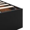 vidaXL Ottoman-Bett mit Matratze Schwarz 120x190 cm Kunstleder