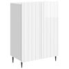 vidaXL Sideboard Hochglanz Wei&szlig; 66 x 34,5 x 92 cm Holzwerkstoff