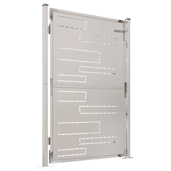 vidaXL Gartentor 100 x 145 cm Edelstahl