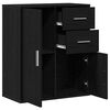vidaXL Sideboard Schwarz Eichen-Optik 60 x 31 x 70 cm Holzwerkstoff