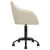 vidaXL Esszimmerst&uuml;hle 6 Stk. Drehbar Creme Samt