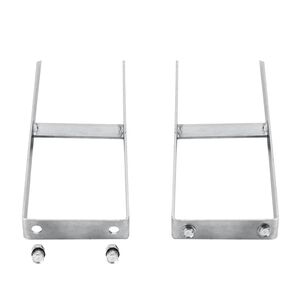 vidaXL Pfostentr&auml;ger 2 Stk. f&uuml;r WPC Zaun Stahl 40 cm