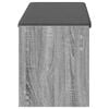 vidaXL Flurbank mit Kissen mit Regal Graues Sonoma 103 x 38 x 45 cm