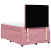 vidaXL Boxspringbett mit Matratze Rosa 120x190 cm Samt