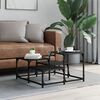 vidaXL Couchtisch Schwarz 68x68x40 cm Holzwerkstoff