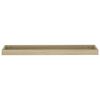 vidaXL Loggia Wandregale 2 Stk. Eichen-Optik 80x15x4 cm MDF