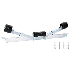 vidaXL Bootstrailer-Unterst&uuml;tzung 90,5 x 12 x 32 cm Verzinkter Stahl