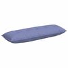vidaXL R&uuml;ckenkissen Jeans blau 140 x 19 x 50 cm Stoff