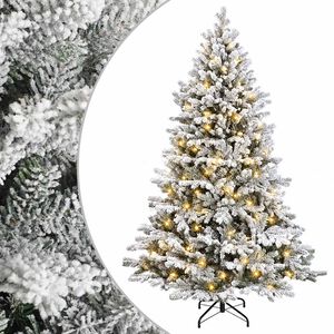 vidaXL K&uuml;nstlicher klappbarer Weihnachtsbaum 150 cm 150 LEDs