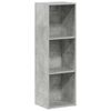 vidaXL B&uuml;cherregal/TV-Schrank Betongrau 36x30x114 cm Holzwerkstoff