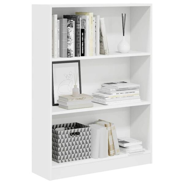 vidaXL Bücherregal Weiß 80x24x109 cm Holzwerkstoff