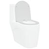 vidaXL Toilettensitz Wei&szlig; 47 x 36 x 3,4 cm Duroplast