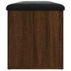 vidaXL Sitzbank mit Stauraum Braun Eiche 102x42x45 cm Holzwerkstoff