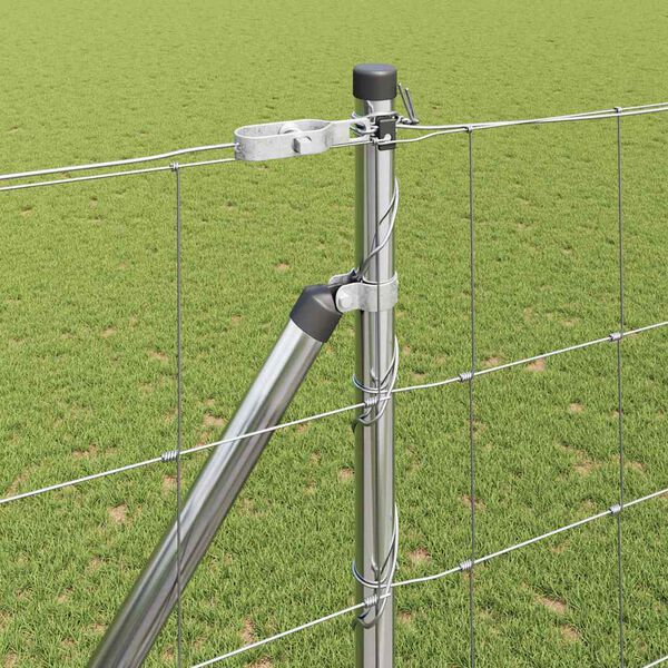 vidaXL Zaunpfosten Galvanisiert 25 x 1,6 m Stahl