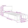 vidaXL Bettrahmen Braun Eichen-Optik 100 x 200 cm Holzwerkstoff