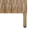 vidaXL Paravent 4-tlg. Beige Poly Rattan
