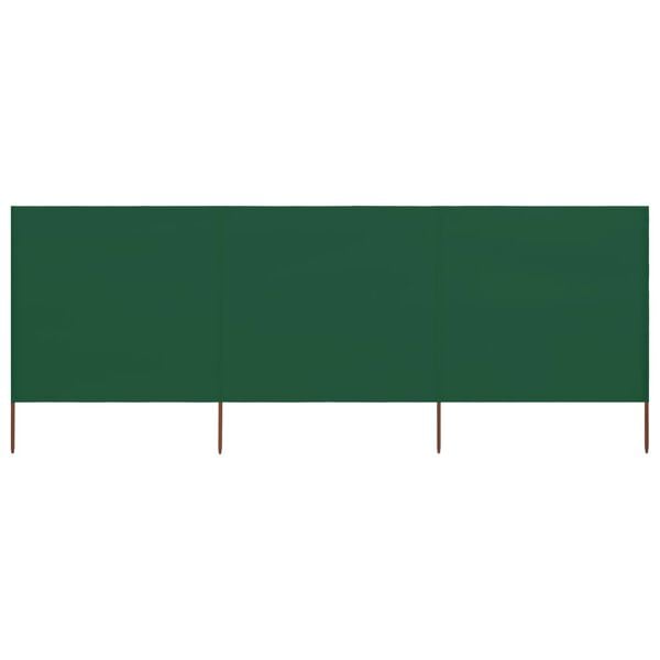 vidaXL 3-teiliges Windschutzgewebe 400 x 120 cm Grün