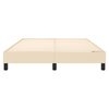 vidaXL Boxspringbettgestell Creme 140x190 cm Stoff