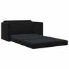 vidaXL Schlafsofa 110cm Schwarz Samt