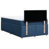 vidaXL Boxspringbett mit Matratze Blau 120x190 cm Stoff
