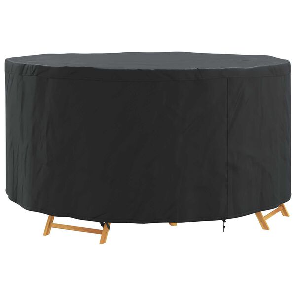 vidaXL Gartenmöbelabdeckung Schwarz 182 x 182 x 85 cm 420D-Gewebe