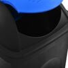 vidaXL M&uuml;lleimer mit Schwingdeckel 60L Schwarz und Blau
