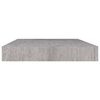 vidaXL Schweberegale 2 Stk. Betongrau 50x23x3,8 cm MDF