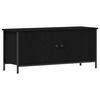 vidaXL TV-Schr&auml;nk 100 x 35 x 45 cm Schwarz Eichen-Optik Holzwerkstoff