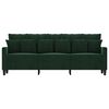vidaXL 3-Sitzer-Sofa Dunkelgr&uuml;n 180 cm Samt