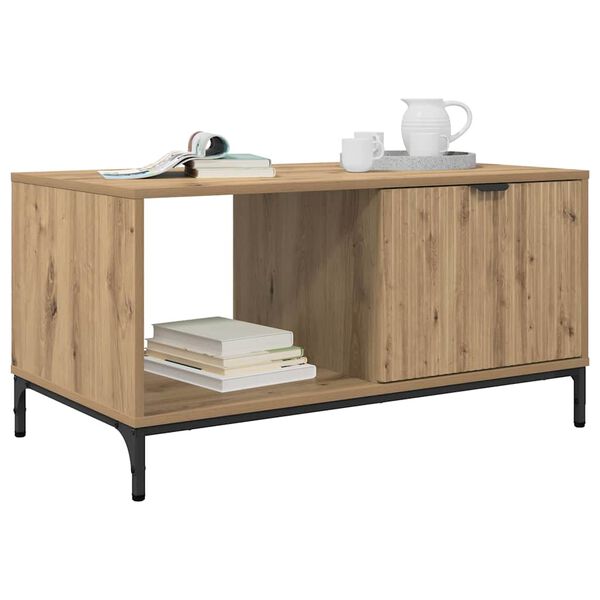 vidaXL Couchtisch Artisan-Eiche 90 x 49 x 46 cm Holzwerkstoff